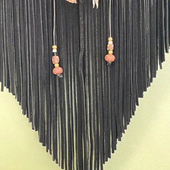 Vintage 1990s S.Hyde For Signature Rugs Of Dallas Wearable Art Suede Leather - Picture 15 of 16